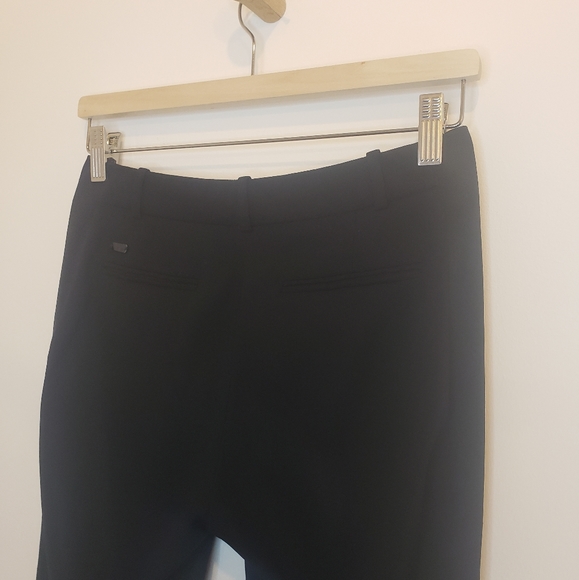 Aritzia Wilfred Black Crepe Button Fly Tuxedo Cropped Trouser Pant Size 00 - Picture 7 of 10